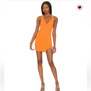 Camila Coelho Mischa Mini Dress in Orange